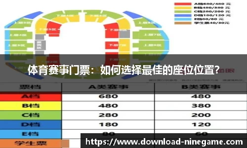体育赛事门票：如何选择最佳的座位位置？